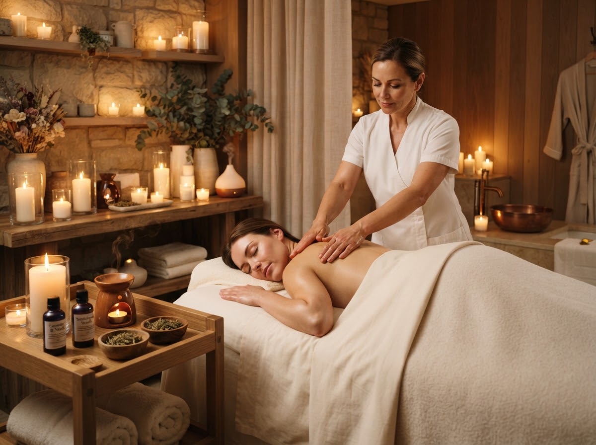 Massage relaxant et soins bien-être